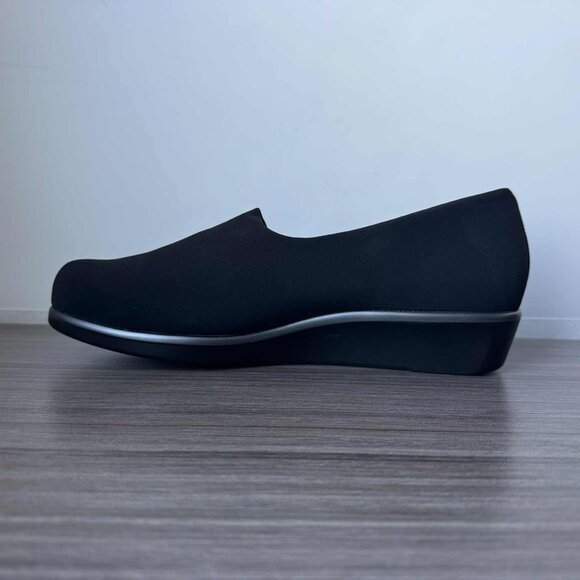 SAS Bliss Women's Tripad Slip on Wedges Shoes $145 in Black - Picture 9 of 12